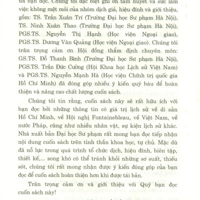 Hồ Chí Minh Cơ Hội Cuối Cùng (Hội Nghị Việt - Pháp Tại Fontainebleau, Tháng 7 Năm 1946) - Bìa cứng