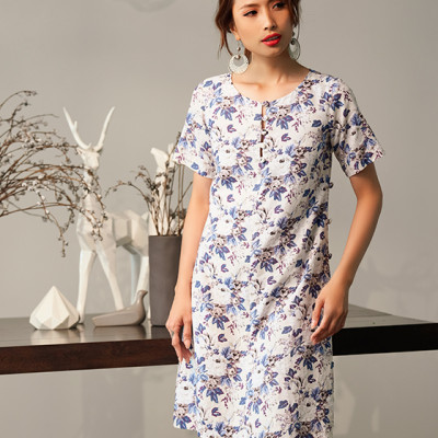 Đầm Suông Linen Anna DRE124 Thời trang thiết kế Hity