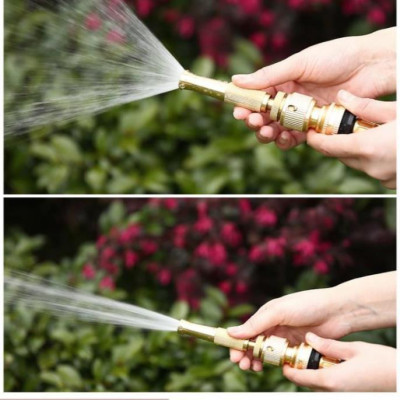  Bộ dây vòi xịt nước rửa xe, tưới cây . tăng áp 3 lần, loại 7m,10m 206587 cút sập,nối đen+ tặng đai