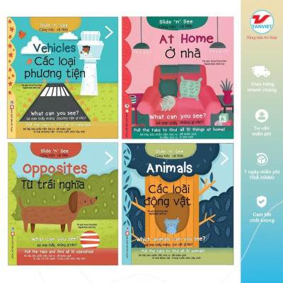 Sách Tương Tác Song Ngữ - Slide And See Cho Bé Học Tiếng Anh - Tân Việt Books