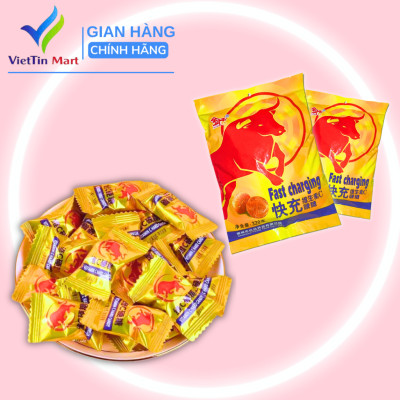 Kẹo Ngậm Tăng Lực Vị Bò Húc Gói 320g