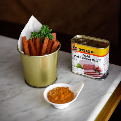 Thịt Heo Hộp Tulip 340g - Nhập Khẩu Đan Mạch | Tulip Pork Luncheon Meat 340g