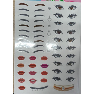 Sách - Trang Điểm Thần Tượng Âm Nhạc Hàn Quốc - Jennie - Thỏa Súc Sáng Tạo Cùng Sticker Trong Suốt - Minh Thắng