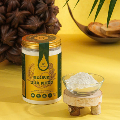 Đường Dừa Nước Vietnipa 550g - Người Tiểu Đường, Ăn Kiêng, Hàm Lượng Vitamin Và Muối Khoáng Cao