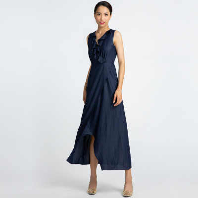 Đầm Maxi Đầm Dáng Dài Thời trang thiết kế Hity DRE090 (Xanh Thủy Thủ)