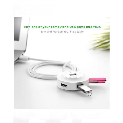 Hub USB 2.0 UGREEN CR106 - 4 cổng tốc độ cao, Bảo hành 18 tháng - Hàng chính hãng