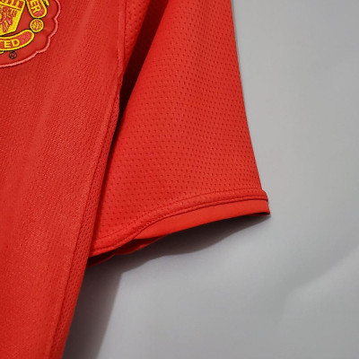 Áo Bóng Đá Retro Manchester United 2007/2008 - Sân Nhà bản cao cấp vải Cotton Polyester