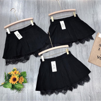 Quần short váy đen thời trang phong cách ulzzang
