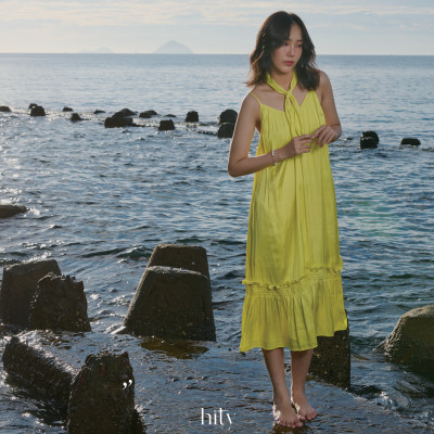 Đầm Midi Hai Hướng Dương DRE192 thời trang thiết kế Hity