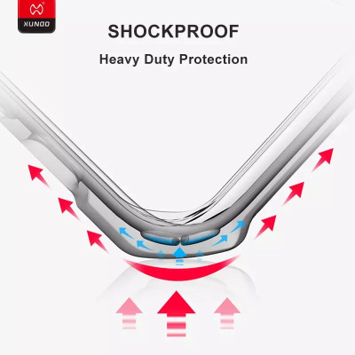 Ốp lưng ipad Air 2 trong suốt chống sốc XUNDD cao cấp - Hàng Nhập Khẩu