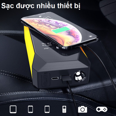 HÀNG NHẬP KHẨU - Bộ kík n.ổ ô tô, kiêm pin sạc dự phòng Goodyear GY-5295, 10000mAh