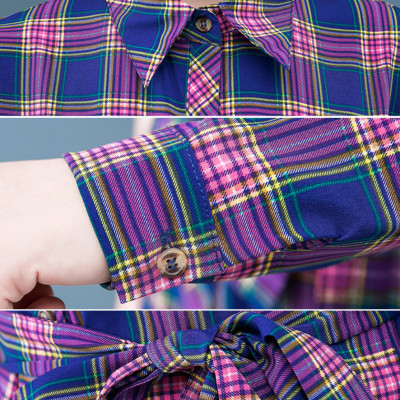 Đầm Sơ Mi Lệch Tà Thắt Dây Eo Cá Tính DN067 MayHomes