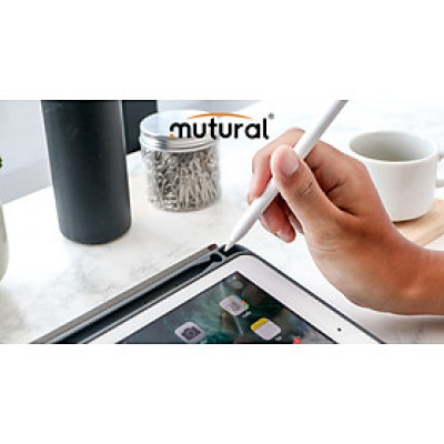 Bao da iPad pro 11 inh 2018 hiệu Mutural có khay để bút_ Màu đen_ hàng nhập khẩu