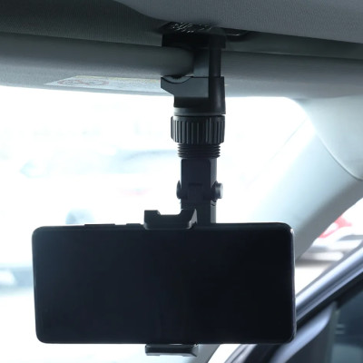 Giá treo điện thoại chân kẹp A125 quay livestream nhiều góc trên ô tô