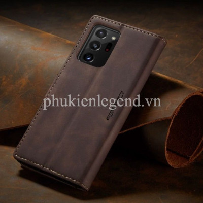 Bao da dạng ví dành cho Samsung Galaxy Note 20 Ultra hiệu caseme chống sốc chống va đập bụi bẩn, có ngăn đựng tiền, đựng thẻ tiện dụng - Hàng chính hãng