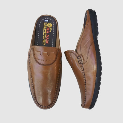 Dép Bít Mũi Nam HÀ NAM Da Bò Thật Cao Cấp GSB20118