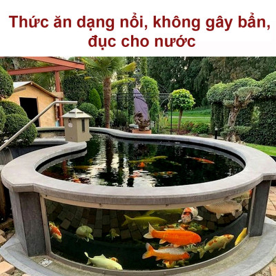 6 Gói Thức Ăn Cá Cảnh, cám Cá Koi hạt nhỡ 3mm (Cho cá size 8cm trở lên) - Nhanh lên size, lên màu, tăng cường sức đề kháng 500Gr