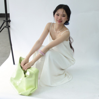 DOTTIE - Đầm midi hai dây - Trắng - D0713