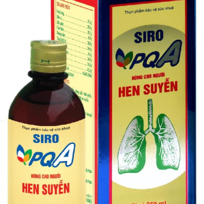Siro Hen Suyễn PQA Giúp Giải Hàn, Hóa Thấp, Thông Phế, Bình Suyễn Và Hỗ Trợ Thông Thoáng Đường Thở Hộp 125ml