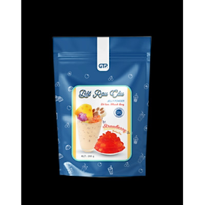 Bột Rau Câu hương Dâu(200g/gói), Bột rau câu (Jelly) giòn dẻo