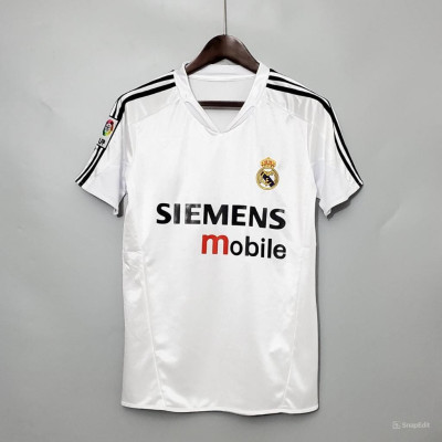 Áo Bóng Đá Retro Real Madrid 2004 - Sân Nhà bản cao cấp vải Cotton Polyester