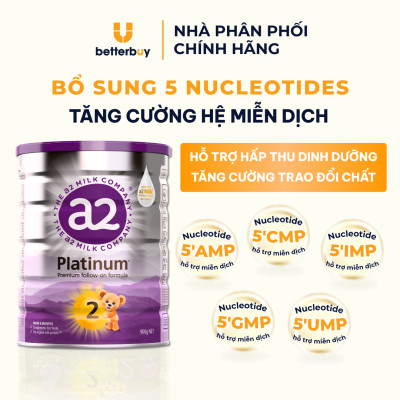 Combo 2 Lon Sữa a2 Milk a2 Platinum Premium Toddler Milk Drink Đủ Số Lon 900g