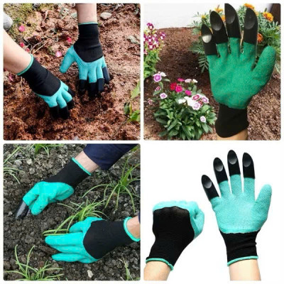 Găng Tay Làm Vườn Có Móng Vuốt – Bảo Vệ Tay, Độ Bền Cao, Chống Thấm Nước, Phù Hợp Đào Xới Đất - HÀNG CHÍNH HÃNG MINIIN