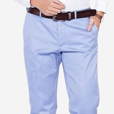 Quần Kaki Nam ALIGRO Xanh Da Trời chất liệu kaki mềm mịn cao cấp, kiểu dáng slimfit ALGK021