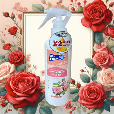 Nước hoa xịt phòng khử mùi Hando 200ml Hương Hồng