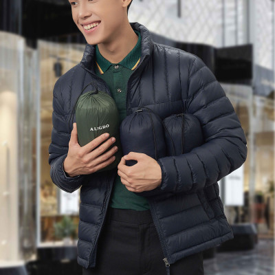 Áo khoác lông vũ màu xanh than ALGALV.25