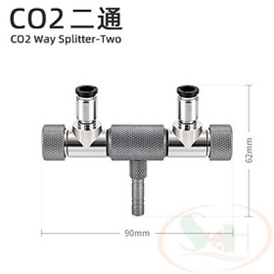 Van chia co2 Week Aqua Splitter 2 / 3 / 6 đầu van co2 bể thủy sinh cá tép cảnh