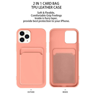 Ốp Lưng Case Bằng Da Kiêm Ví Đựng Thẻ Dành Cho iPhone 15 Pro Max / iPhone 15 Pro, MIPOW CARD BAG TPU LEATHER CASE - HÀNG CHÍNH HÃNG