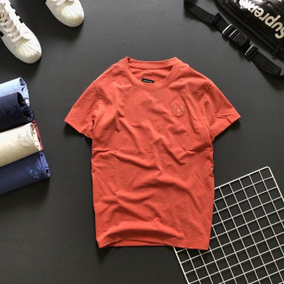 Áo Thun Cổ Tròn Thời Trang Nam Thêu Ngực Lịch Lãm - LZPS003