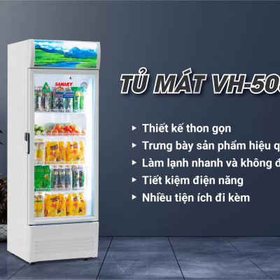 Tủ mát Sanaky VH-5089K3 480 lít - Hàng chính hãng (chỉ giao HCM)