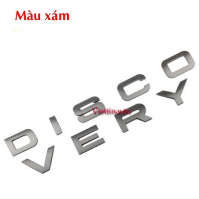 Chữ DISCOVERY 3D nổi dán trang trí xe Ô tô