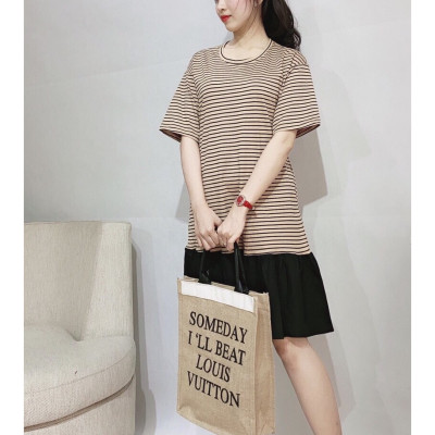 Đầm thun sọc suông từ 50kg đến 75kg hàng đẹp