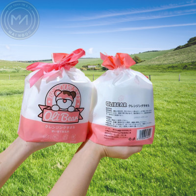 Khăn Tẩy Trang giấy khô đa năng Olibear Dạng Cuộn