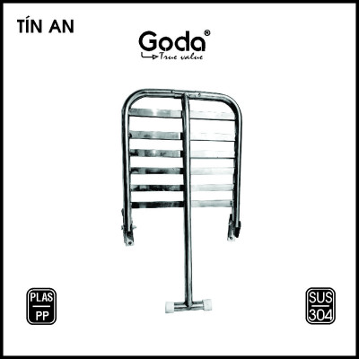 [CHÍNH HÃNG] Ghế gắn tường gấp gọn chống trượt inox 304 Goda - Bảo hành 36 tháng