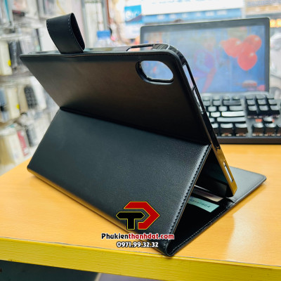 Bao da dạng ví cho iPad Gen 10 2022 10.9inch, iPad 10 hiệu Hanman có quai cài - hàng chính hãng
