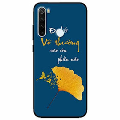 Ốp lưng in cho Xiaomi Redmi Note 8 Mẫu Chiếc Lá Vô Thường