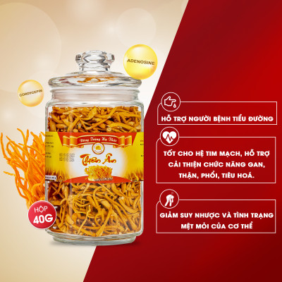 Đông Trùng Hạ Thảo Sấy Thăng Hoa Thiên Ân - Hũ 40g