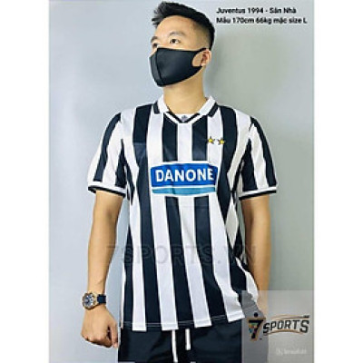 Áo Bóng Đá Retro Juventus 1994 - Sân Nhà bản cao cấp vải Cotton Polyester