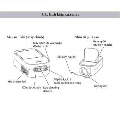 Máy Xông Hút Mũi Họng OMRON DuoBaby 2 Trong 1 Phù Hợp Cho Trẻ Sơ Sinh, Bảo Hành 2 Năm