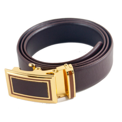 HJ4112 - Dây nịt nam da thật Huy Hoàng màu nâu