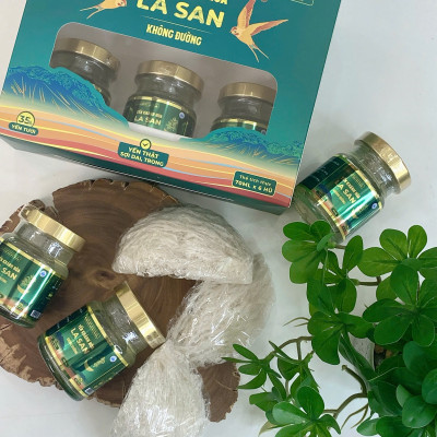 [35% YẾN TƯƠI] Xách Yến Khánh Hoà La San Không Đường Hỗ Trợ Kiểm Soát Cân Nặng 1 xách x 6 hũ