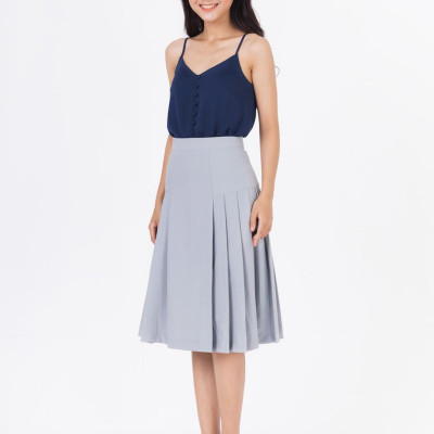 De Leah - Áo 2 Dây Cúc Bọc Tt