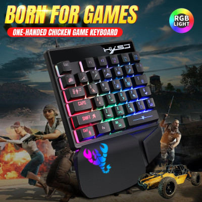 Bàn phím HXSJ V400 có dây  truyền trực tuyến Đèn RGB