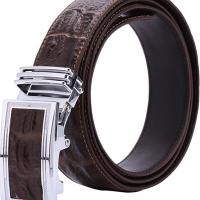 Bộ Ví & Thắt Lưng Nam Vân Cá Sấu Huy Hoàng HT2118-HT4118 (23 x 11,5 cm) - Nâu