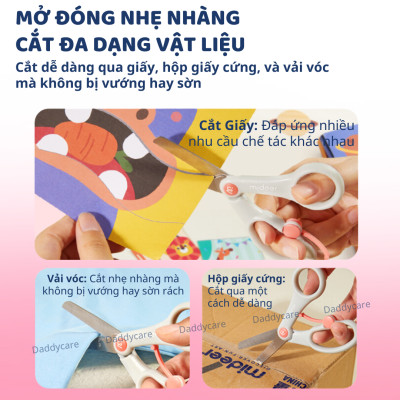 Kéo Học Sinh An Toàn Cho Bé Mideer Craft Scissors, kéo thủ công cho bé