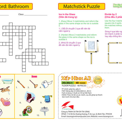 Xếp hình Tia Sáng  Wonder park  (48 Mảnh Ghép) - Tặng kèm câu đố mặt sau cho bé